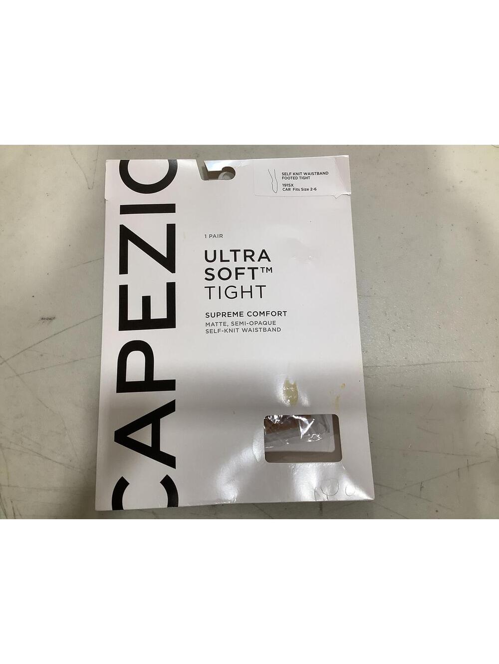 Capezio Ultra Soft Tight Matte Semi-Opaque Self-Knit Waistband Nude Size 2-4